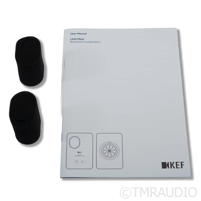 KEF LS50 Meta Bookshelf Speakers; Titanium Grey Pair
