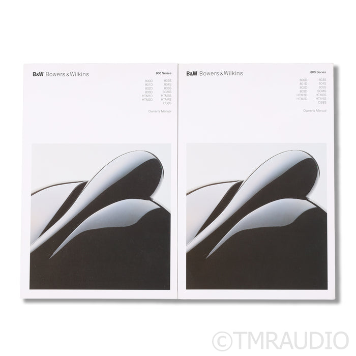 Bowers & Wilkins 802D Floorstanding Speakers; Rosenut Pair