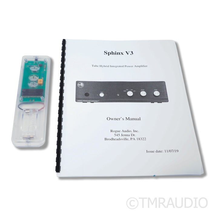 Rogue Audio Sphinx V3 Hybrid Stereo Integrated Amplifier; MC/MM Phono (1/1)