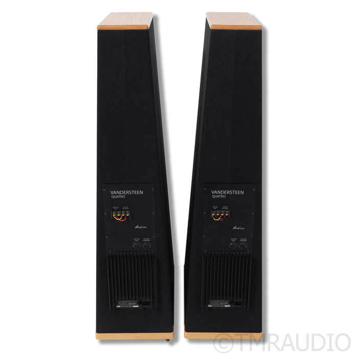 Vandersteen Quatro Version 1 Speaker Pair w/ AQ Sky XLR Highpass Filters