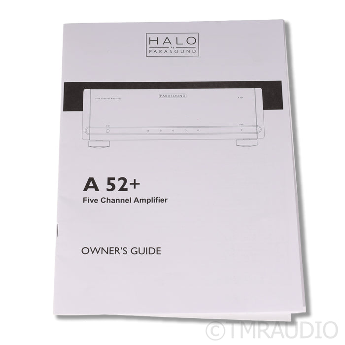 Parasound Halo A52+ Five Channel Power Amplifier