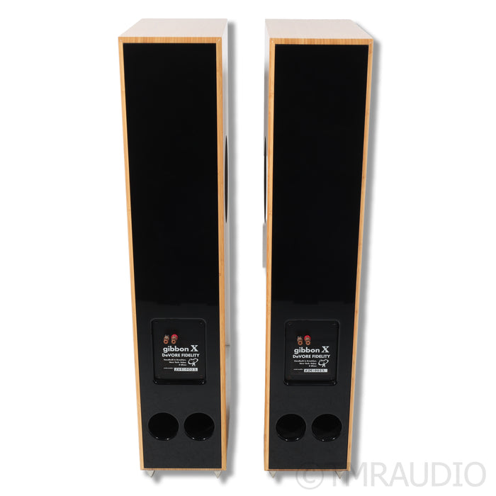 Devore Fidelity Gibbon X Floorstanding Speaker Pair; Bamboo