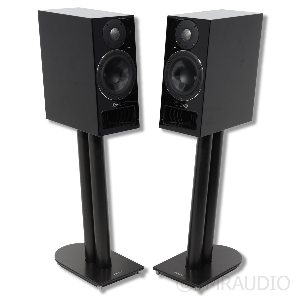PMC twenty5 22i Bookshelf Speaker Pair w/Stands; High Gloss Black 
