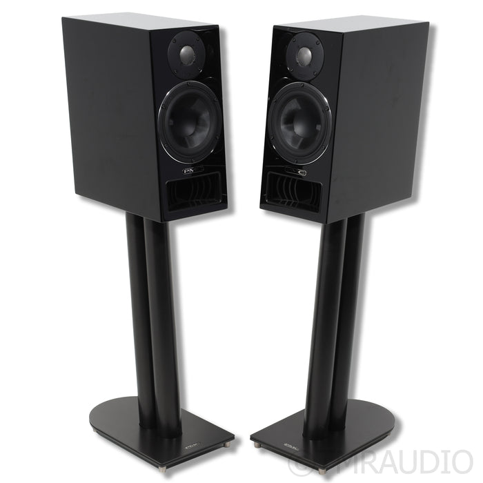 PMC twenty5 22i Bookshelf Speaker Pair w/Stands; High Gloss Black