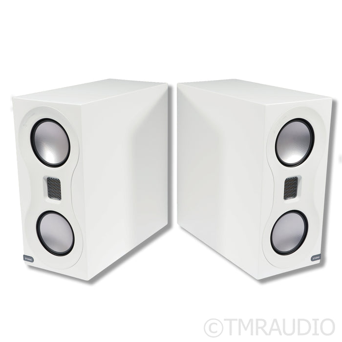 Monitor Audio Studio Bookshelf Speakers; White Pair; 2018 Version