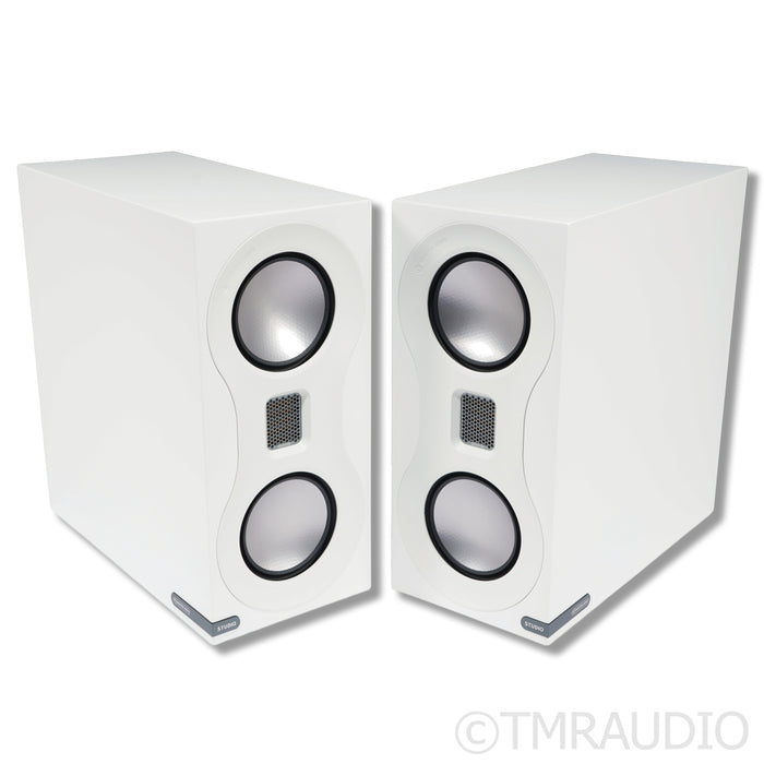 Monitor Audio Studio Bookshelf Speakers; White Pair; 2018 Version