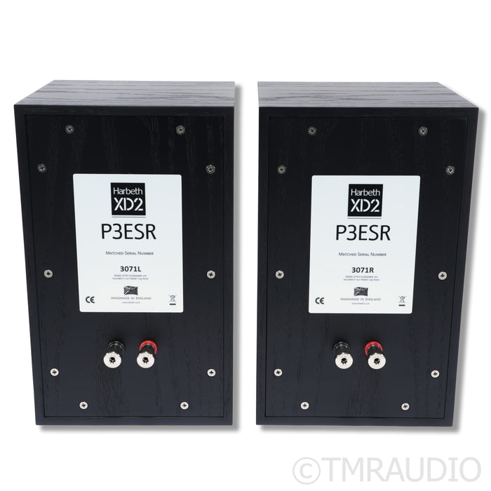 Harbeth P3ESR XD2 Bookshelf Speakers, Black Pair (Open Box)