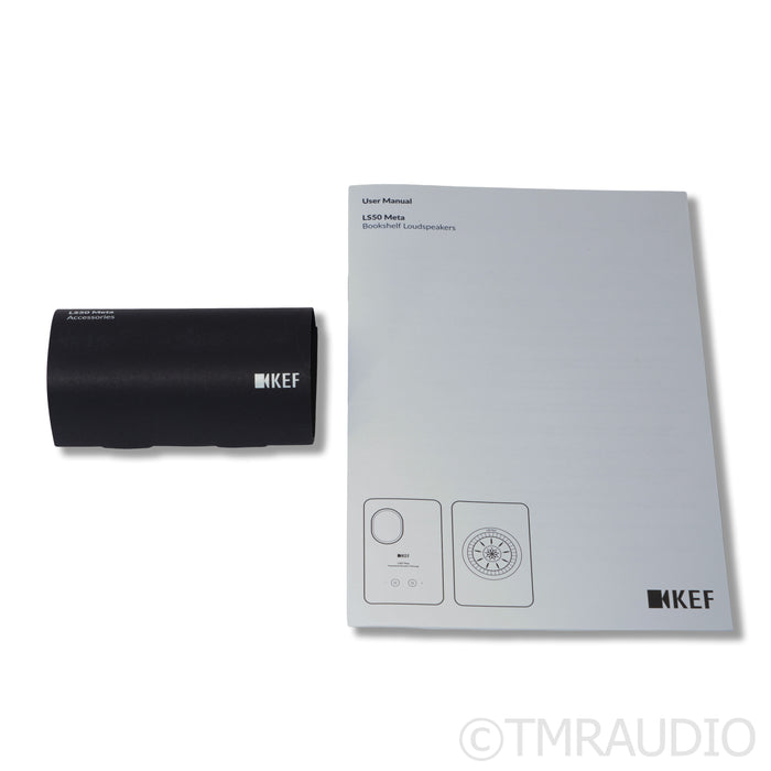 KEF LS50 Meta Bookshelf Speaker Pair; Black