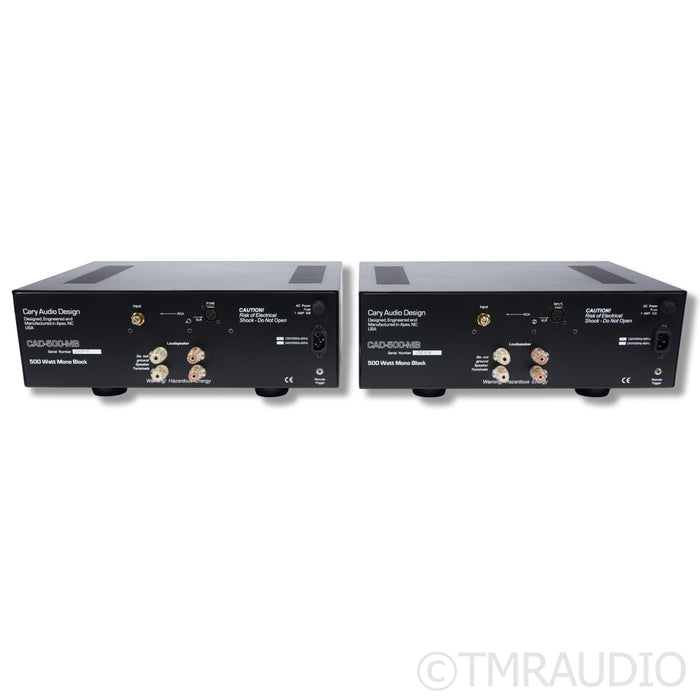 Cary Audio Design CAD 500 MB MonoBlock Power Amplifier Pair