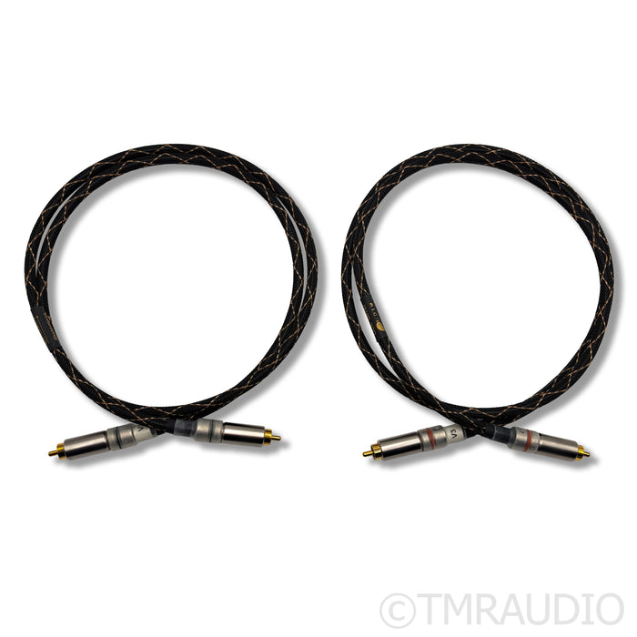 Audio Sensibility Statement V3 OCC Silver Phono Interconnects; 4ft Pair