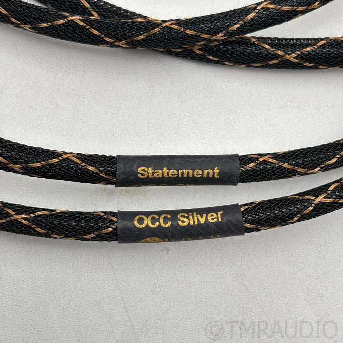 Audio Sensibility Statement V3 OCC Silver Phono Interconnects; 4ft Pair