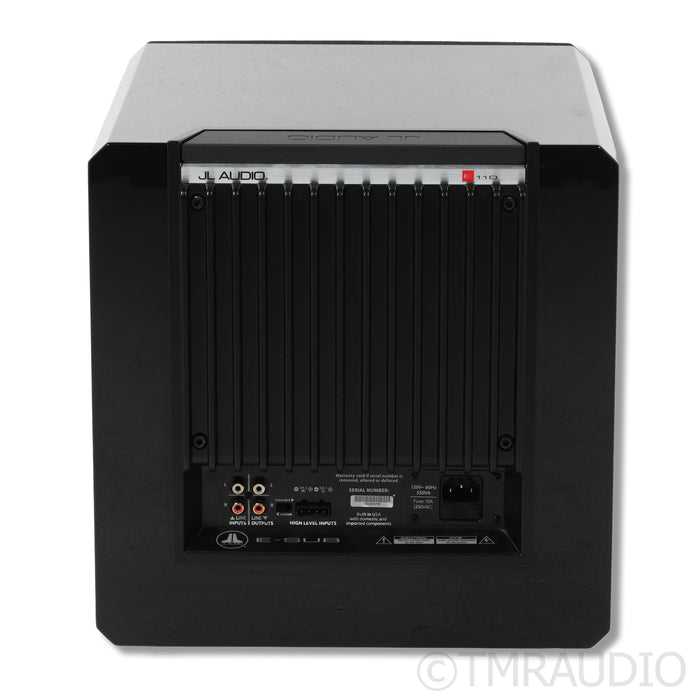 JL Audio E110 E-Sub 10" 1200W Powered Subwoofer; Gloss Black