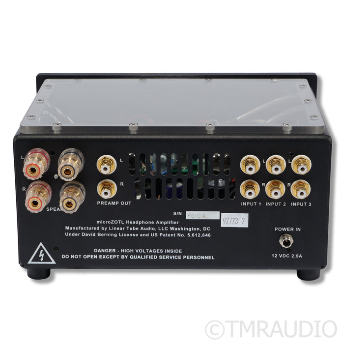 Linear Tube Audio MicroZOTL MZ2 Headphone Amplifier; LPS+