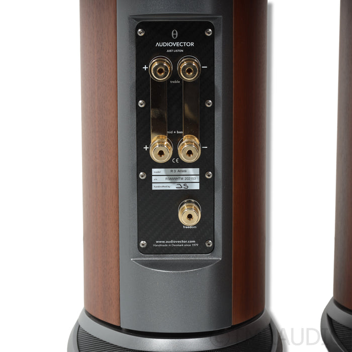 AudioVector R3 Arrete Floorstanding Speaker Pair; Italian Walnut