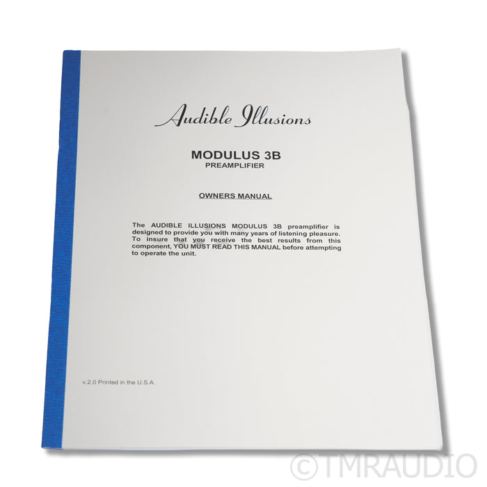Audible Illusions Modulus 3B Stereo Tube Preamplifier