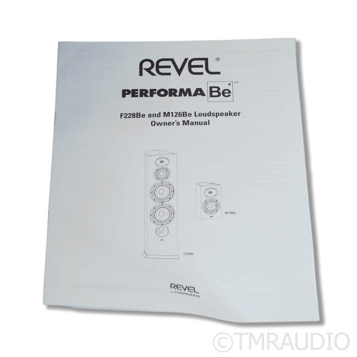 Revel Performa M126Be Bookshelf Speaker Pair; Metallic Silver
