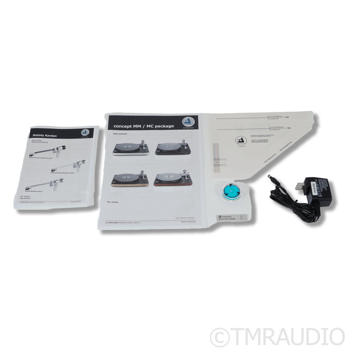 Clearaudio Concept AiR Belt-Drive Turntable; Satisfy Black 9" Tonearm (No Cart.)