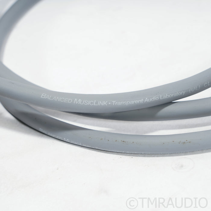 Transparent Audio MusicLink Plus MM2 XLR Interconnects; 2m Pair