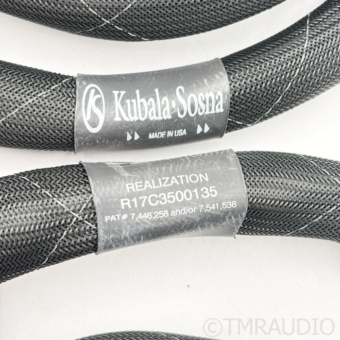 Kubala-Sosna Realization Speaker Cables; 2.5m Pair