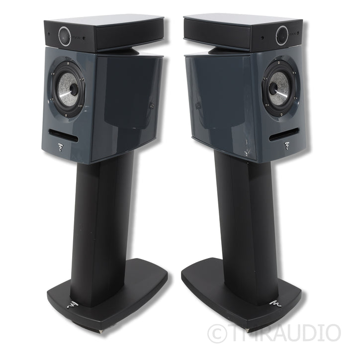 Focal Diablo Utopia Colour Evo Bookshelf Speakers w/Stands; Ash Gray