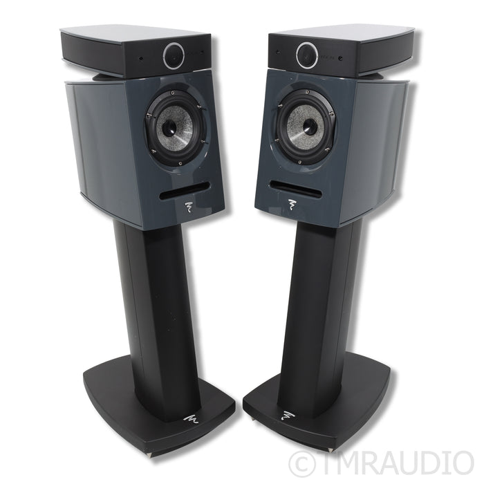 Focal Diablo Utopia Colour Evo Bookshelf Speakers w/Stands; Ash Gray