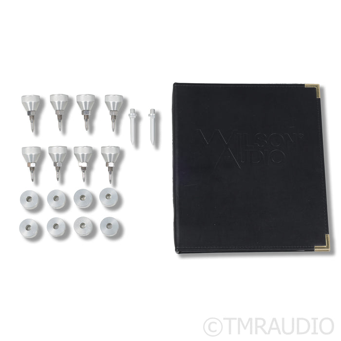 Wilson Audio Sasha W/P Series 1 Speakers; Argento Silver w/ Parchment Grilles