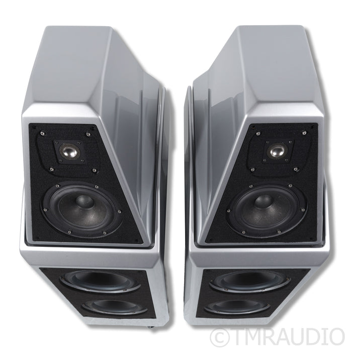 Wilson Audio Sasha W/P Series 1 Speakers; Argento Silver w/ Parchment Grilles