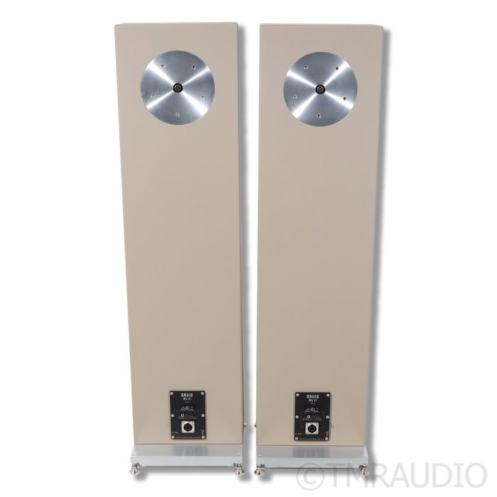 Zu Audio Druid 6 Floorstanding Speakers; Cosmic Latte Pair