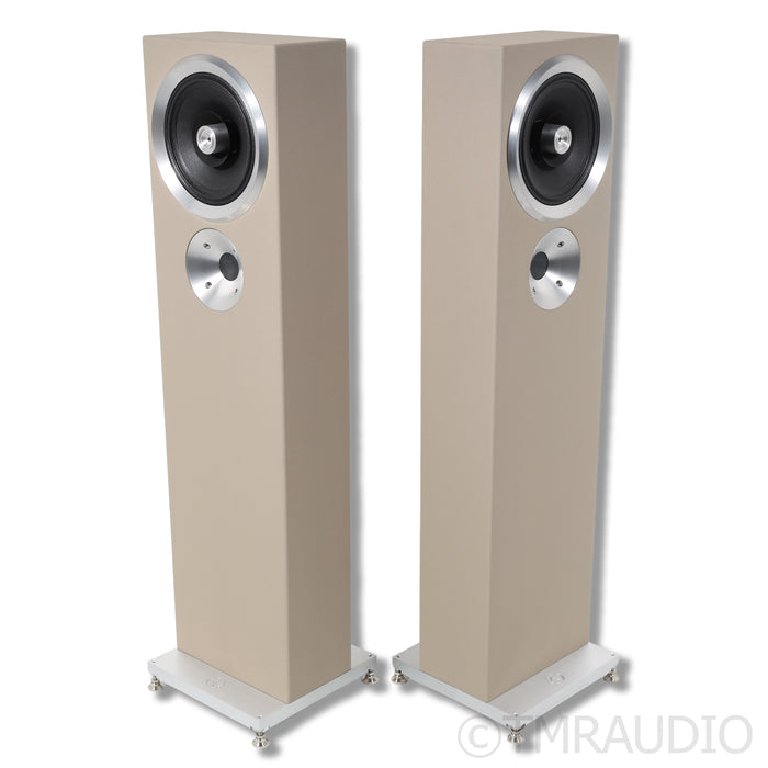 Zu Audio Druid 6 Floorstanding Speakers; Cosmic Latte Pair