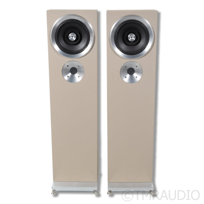 Zu Audio Druid 6 Floorstanding Speakers; Cosmic Latte Pair
