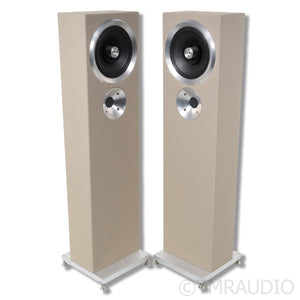Zu Audio Druid 6 Floorstanding Speakers; Cosmic Latte Pair