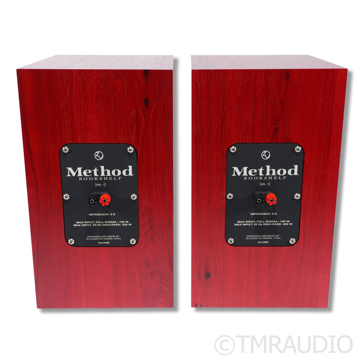 Zu Audio Method Mk. I Bookshelf Speakers; Ruby Red Hickory Pair