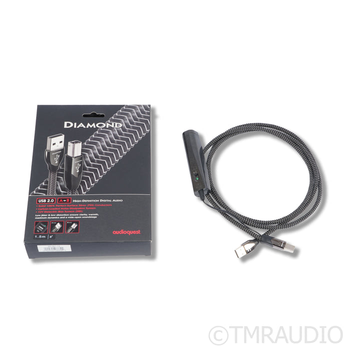 AudioQuest Diamond USB A to B Digital Interconnect; 1.5m Single