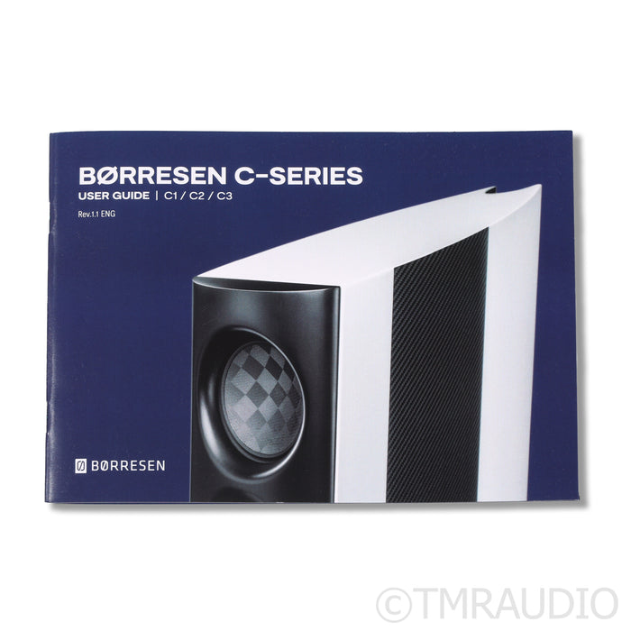 Borresen C3 Floorstanding Speakers; High Gloss Black Pair (Mint / Low Hours)
