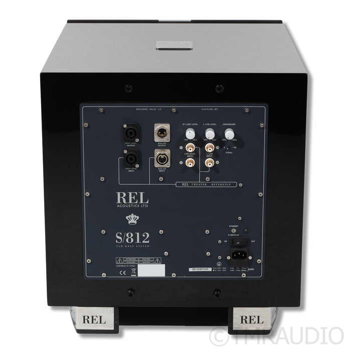 REL Acoustics S/812 12" Powered Subwoofer; Piano Black