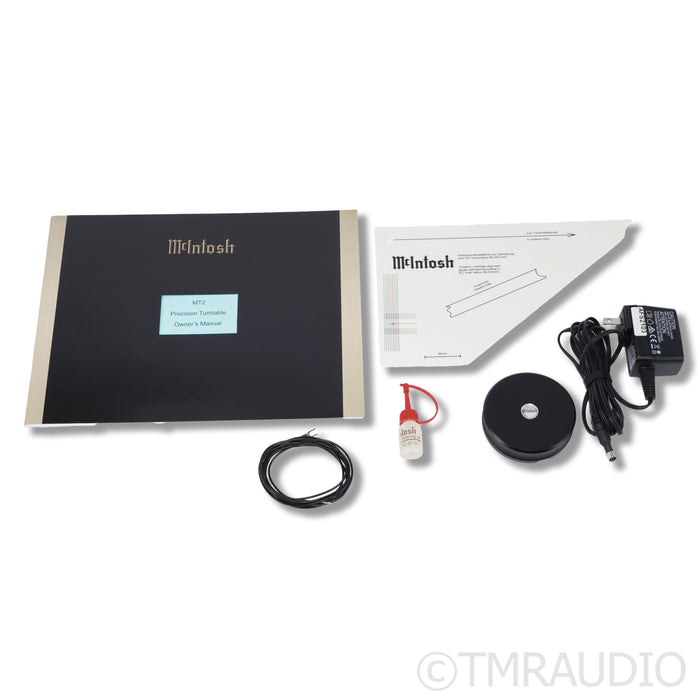 McIntosh MT2 Belt-Drive Turntable; Black w/ Sumiko Blue Point No.2 MC Cartridge
