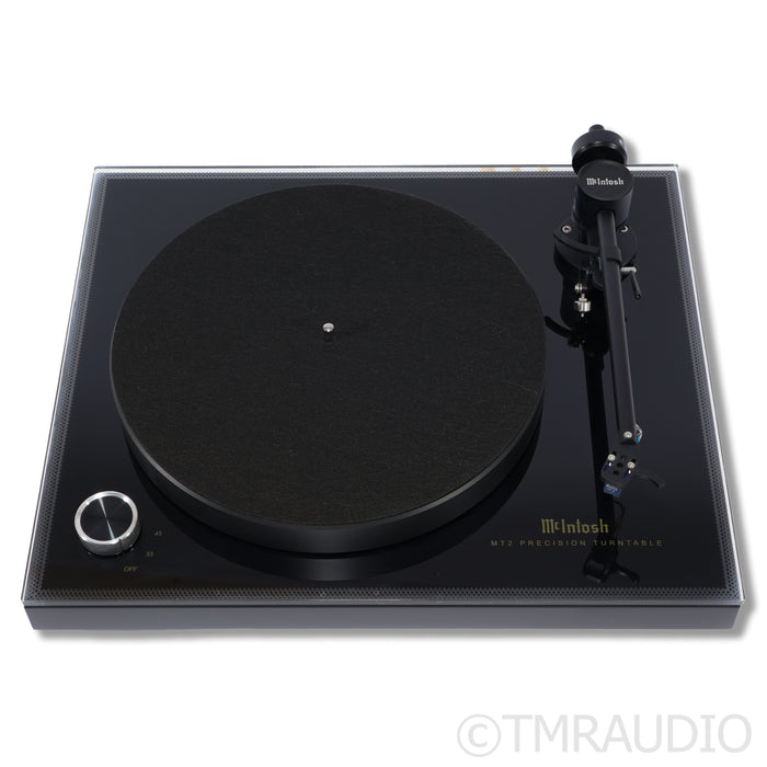 McIntosh MT2 Belt-Drive Turntable; Black w/ Sumiko Blue Point No.2 MC Cartridge