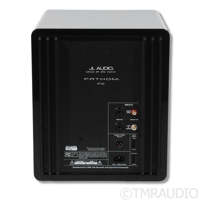 JL Audio Fathom F110 v1 10" Powered Subwoofer; Gloss Black