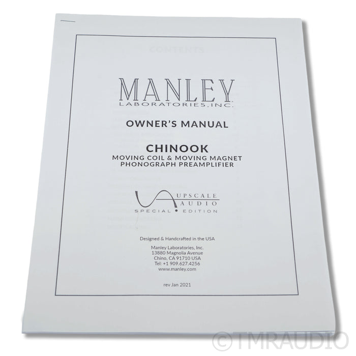 Manley Laboratories Chinook SE MKI Phono Preamplifier; MC/MM (1/1)