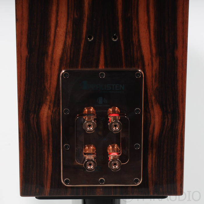 Perlisten S4b Bookshelf Speakers with Stands; Gloss Ebony Pair