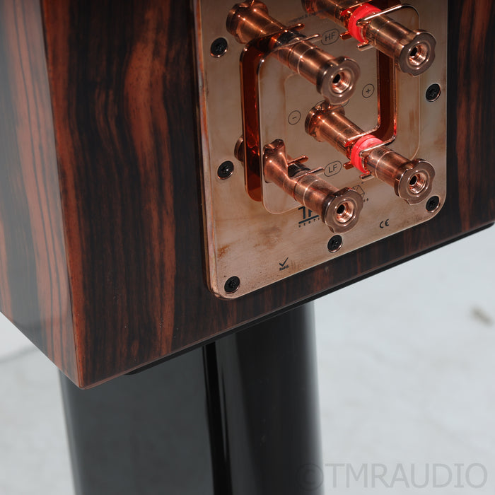 Perlisten S4b Bookshelf Speakers with Stands; Gloss Ebony Pair