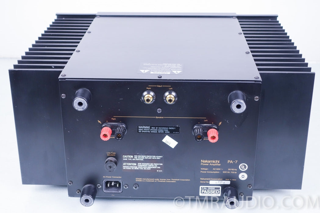 Nakamichi Stasis PA-7 Stereo Power Amplifier