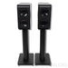 Kii Three Active Bookshelf Speakers w/ Stands; Black