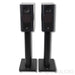 Kii Three Active Bookshelf Speakers w/ Stands; Black
