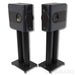 Kii Three Active Bookshelf Speakers w/ Stands; Black