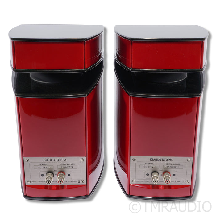 Focal Diablo Utopia III Bookshelf Speakers; Red