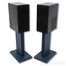 KEF R3 Meta Bookshelf Speakers w/ Indigo Blue Stands