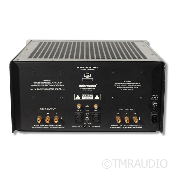 Audio Research VT-100 MKIII  Tube Power Amplifier