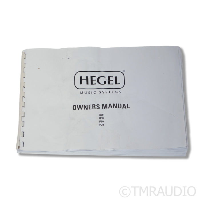 Hegel H20 Power Amplifier