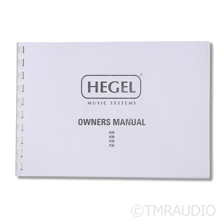 Hegel H30 Power Amplifier